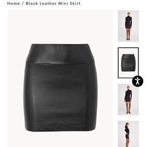 SPRWMN leather mini skirt. Never worn, XS.